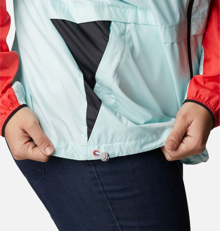 Columbia Alpine Chill Windbreaker Jakke Dame Rød Mint | Plus Size 80637S